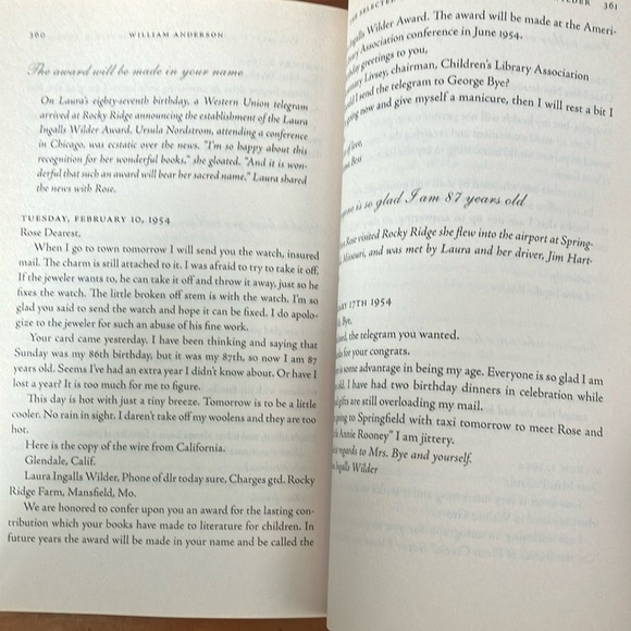 Book: The Selected Letters of Laura Ingalls Wilder (Little House on the Prairie - Picture 7 of 10